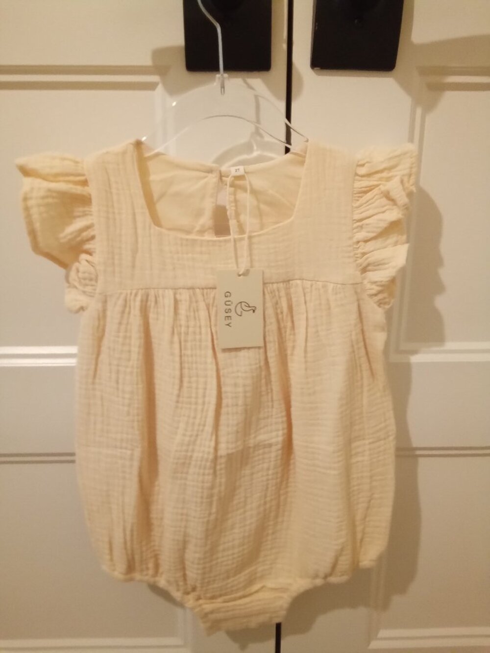 Gusey baby girl romper!